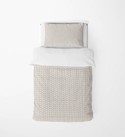 Chevron Feather Comforter Set