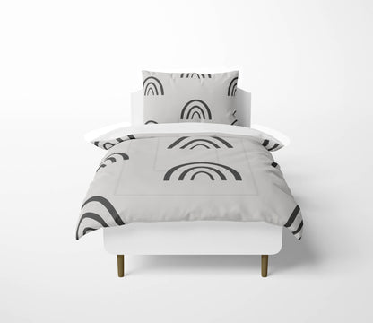 Plain Bows Comforter Set