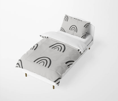 Plain Bows Comforter Set