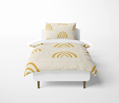 Plain Bows Comforter Set