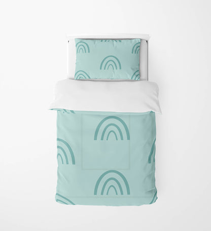 Plain Bows Comforter Set