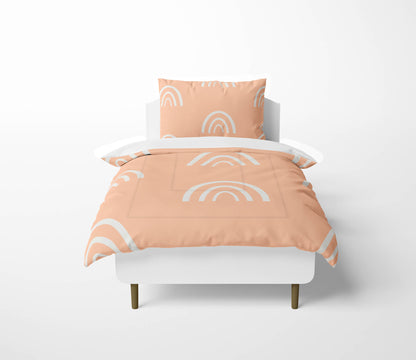 Plain Bows Comforter Set