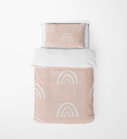 Plain Bows Comforter Set
