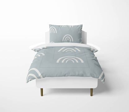Plain Bows Comforter Set