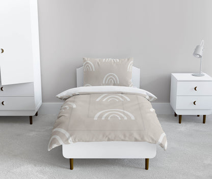 Plain Bows Comforter Set
