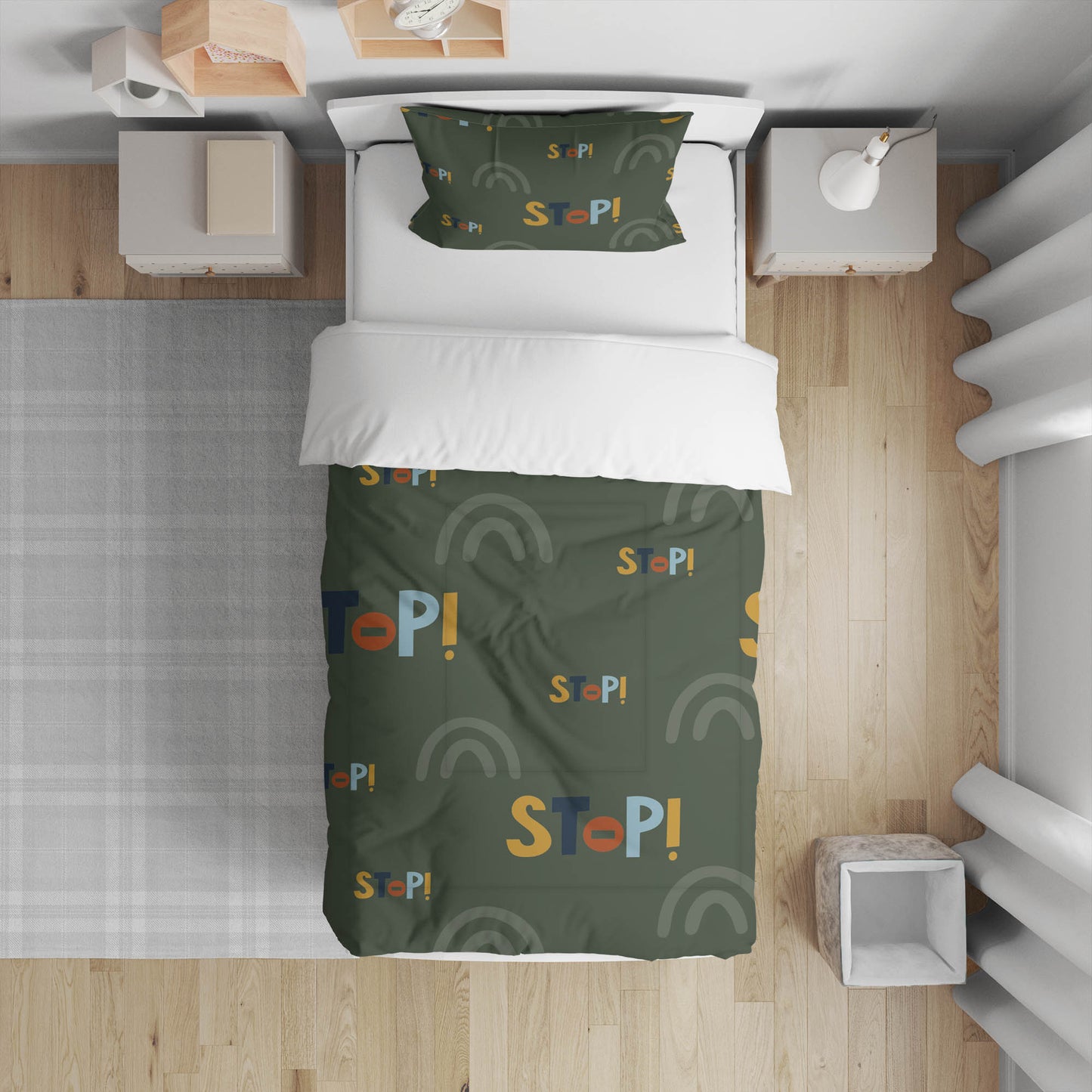 Stop Comforter Set