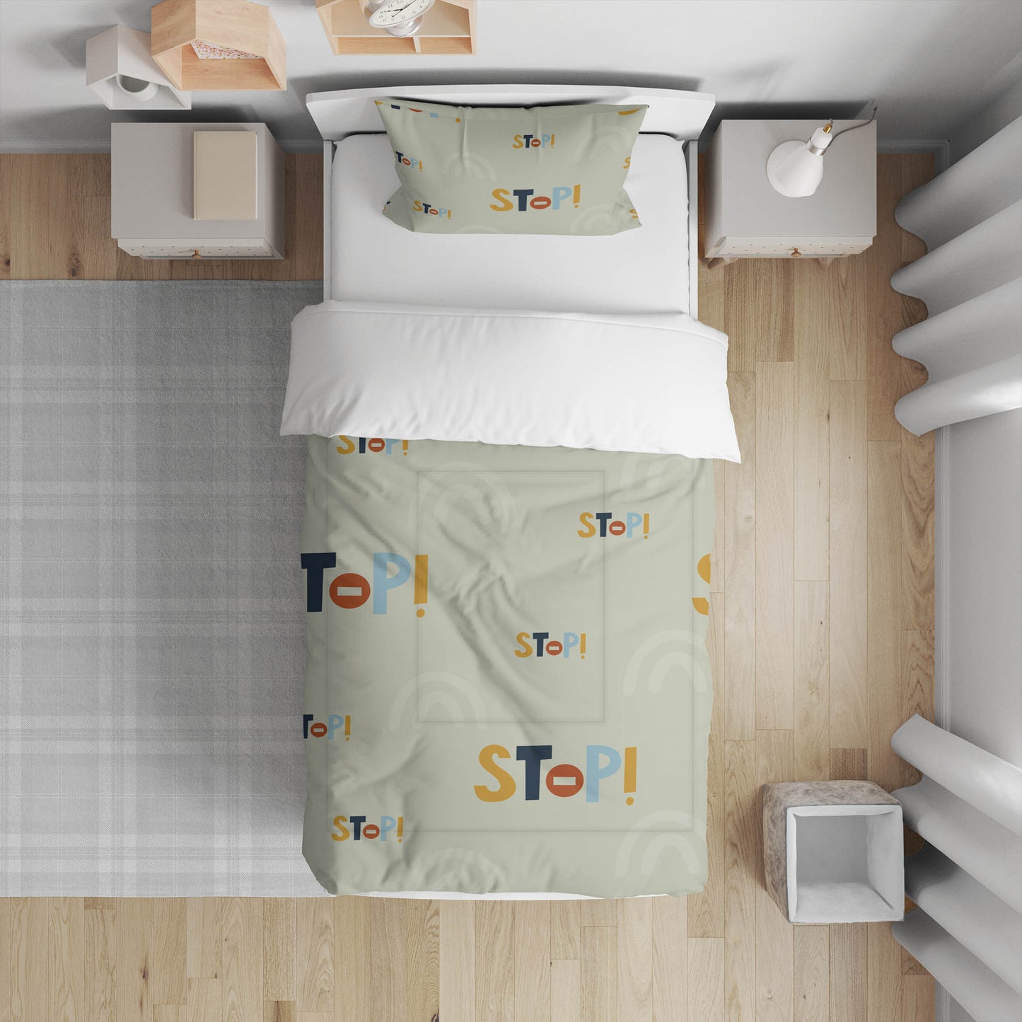 Stop Comforter Set