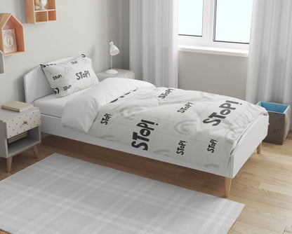 Stop Comforter Set