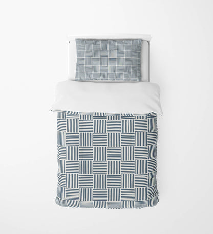 Gridblocked Comforter Set