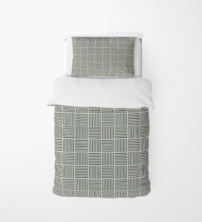 Gridblocked Comforter Set