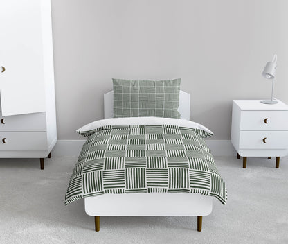 Gridblocked Comforter Set