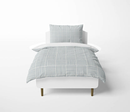 Gridblocked Comforter Set