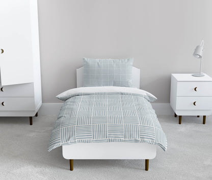 Gridblocked Comforter Set