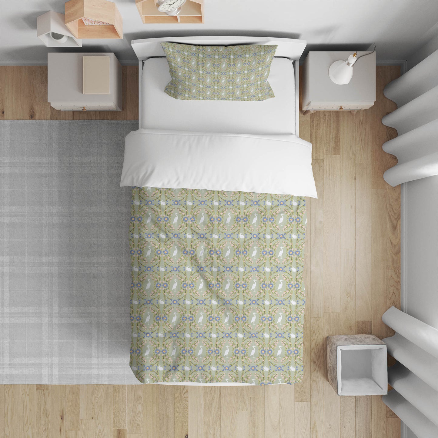 Storks & Bunnie Comforter Set