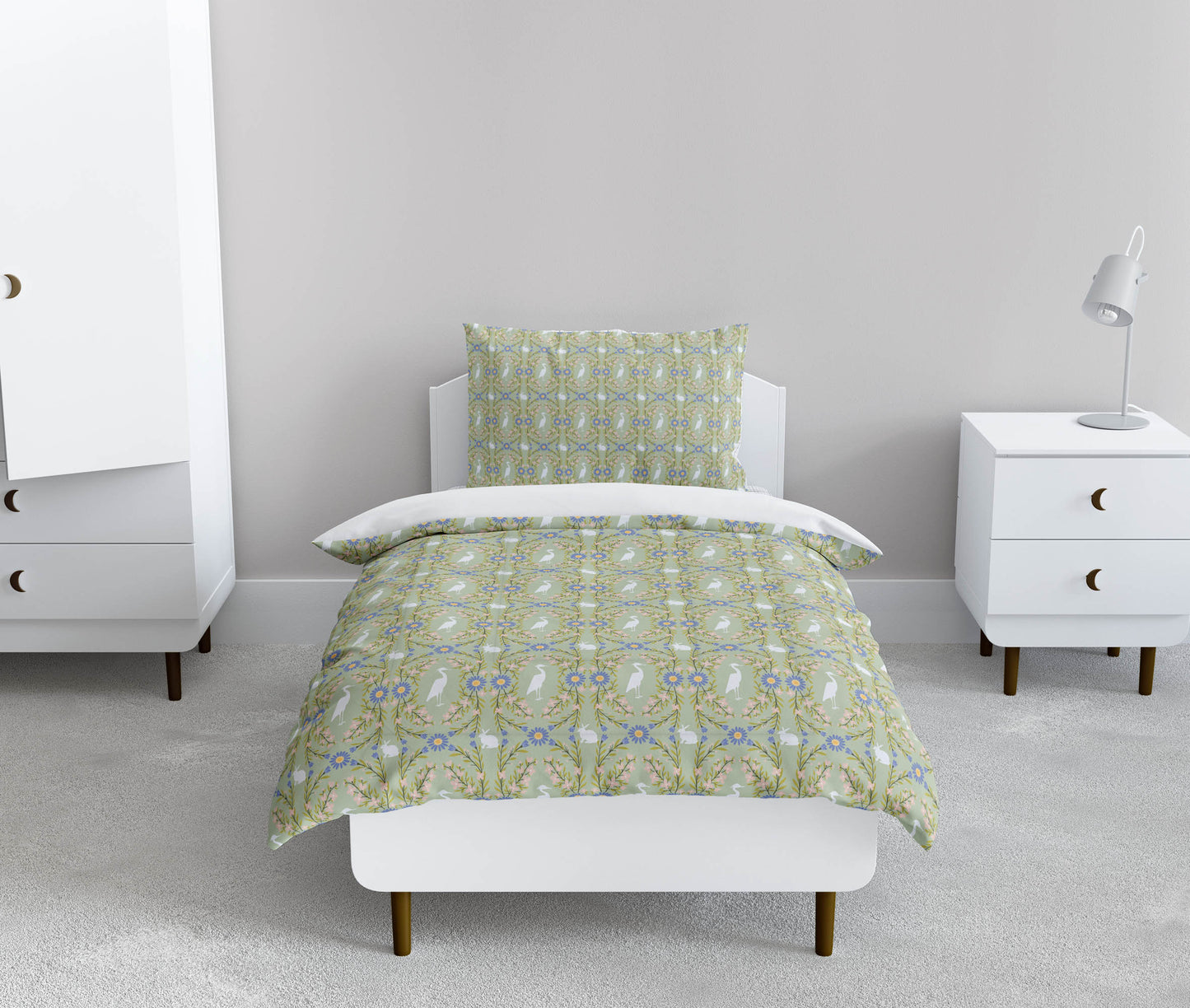 Storks & Bunnie Comforter Set