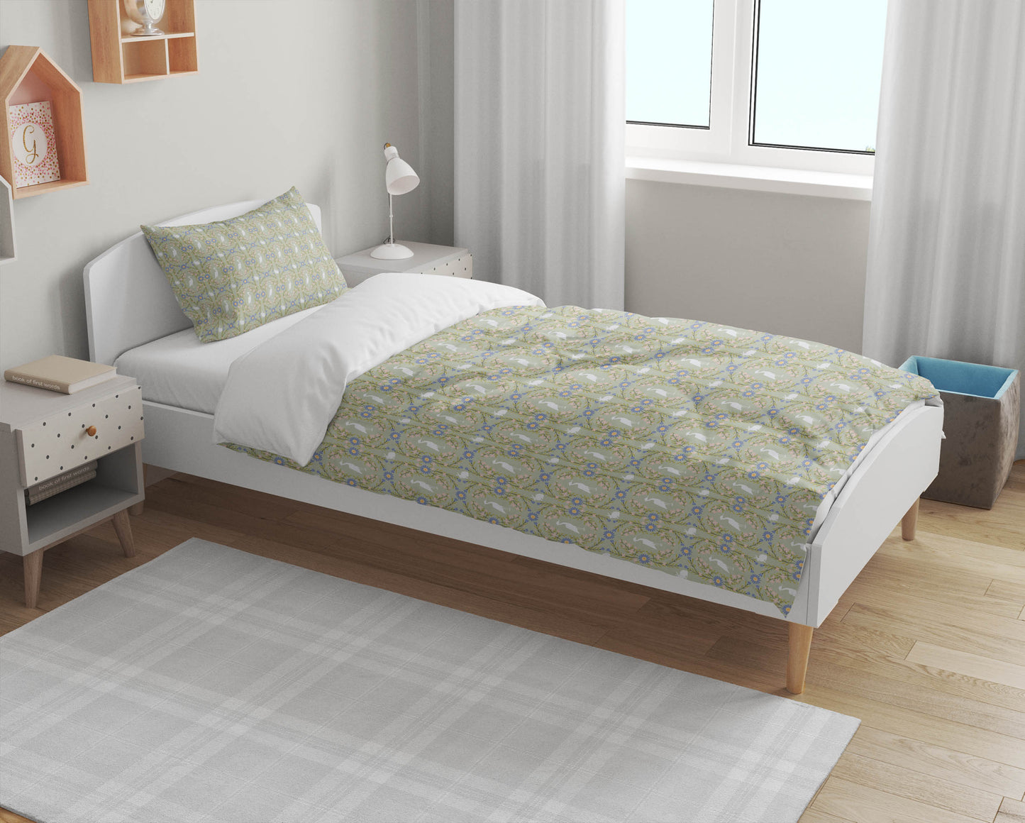 Storks & Bunnie Comforter Set