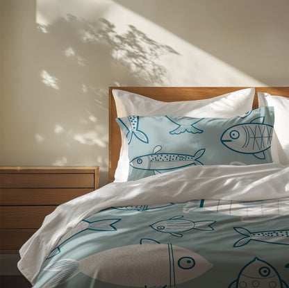 Here Fishy Fishy Fishy Comforter Set