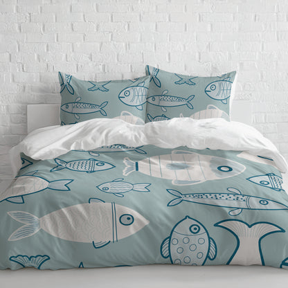 Here Fishy Fishy Fishy Comforter Set