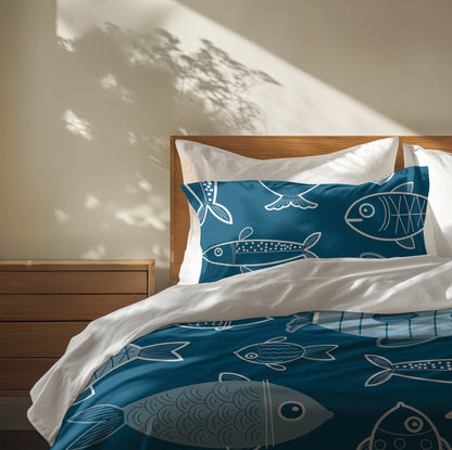 Here Fishy Fishy Fishy Comforter Set