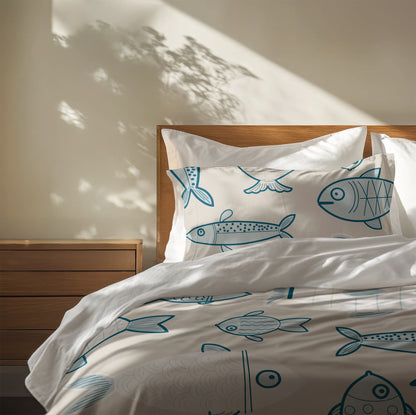 Here Fishy Fishy Fishy Comforter Set
