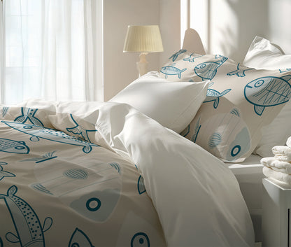 Here Fishy Fishy Fishy Comforter Set