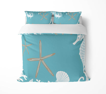 Coral & Seahorse Comforter Set