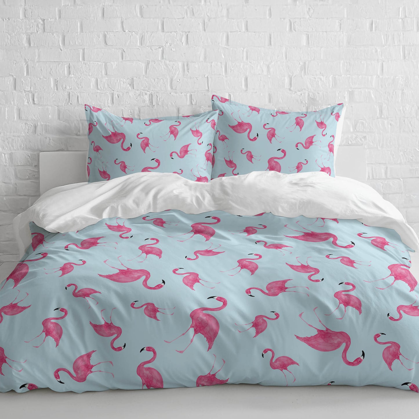 Summer Flamingo Comforter Set