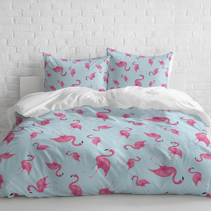 Summer Flamingo Comforter Set