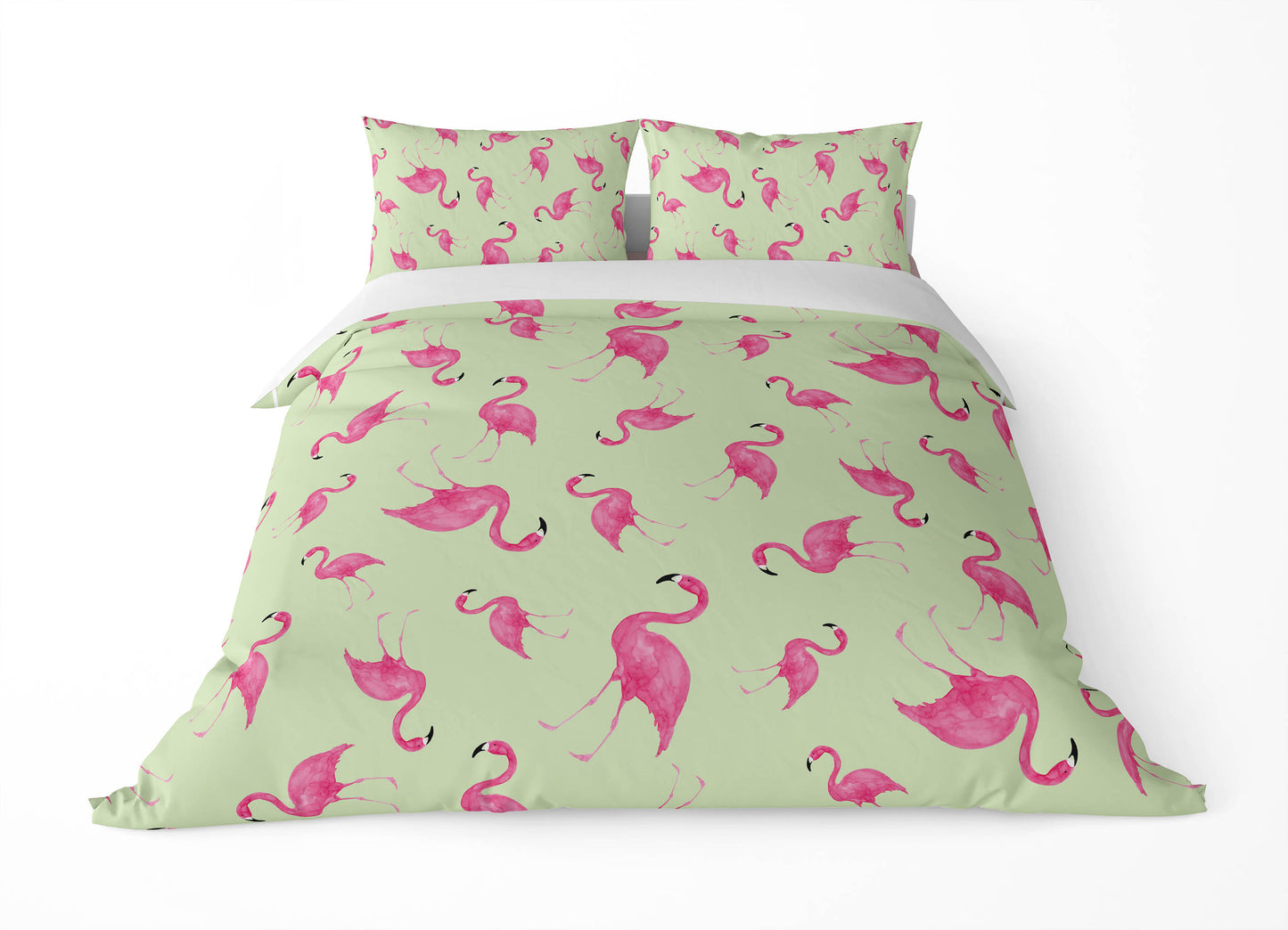 Summer Flamingo Comforter Set
