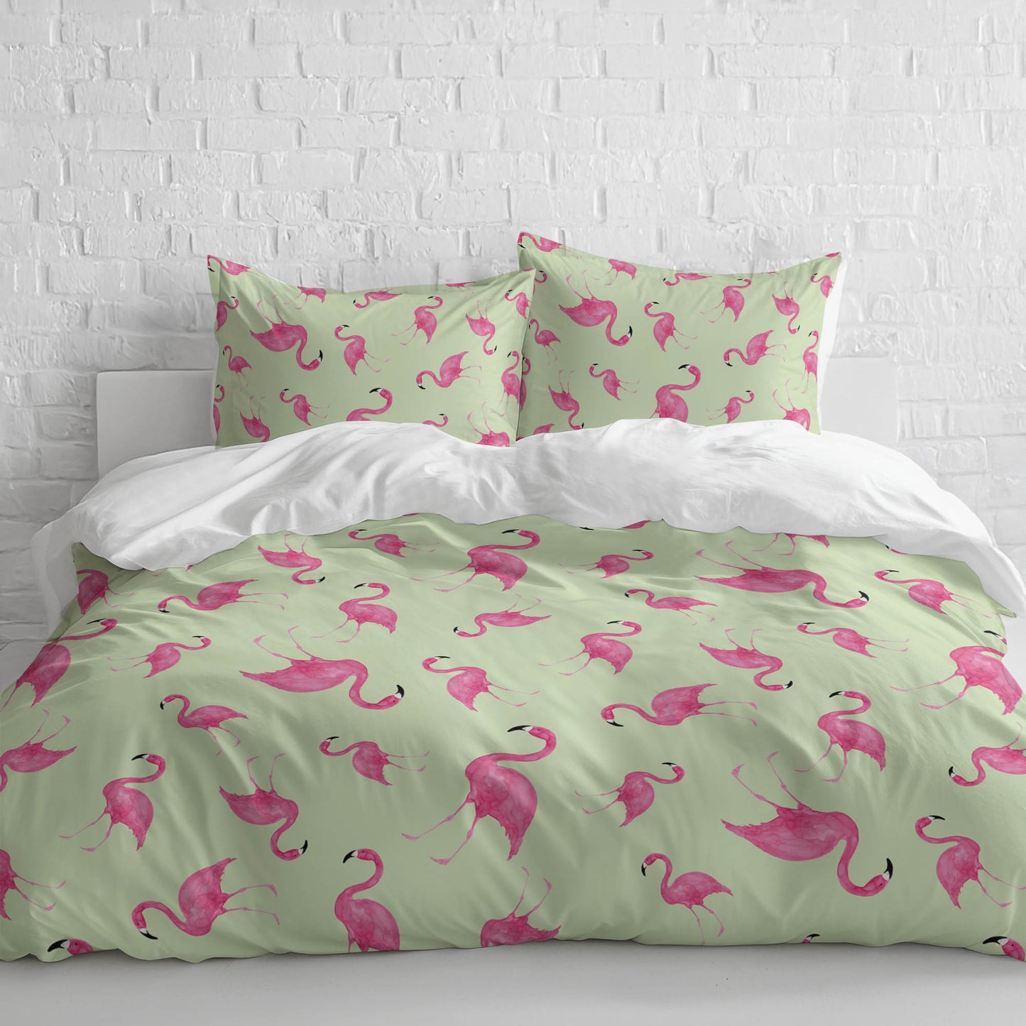 Summer Flamingo Comforter Set