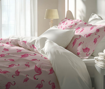 Summer Flamingo Comforter Set