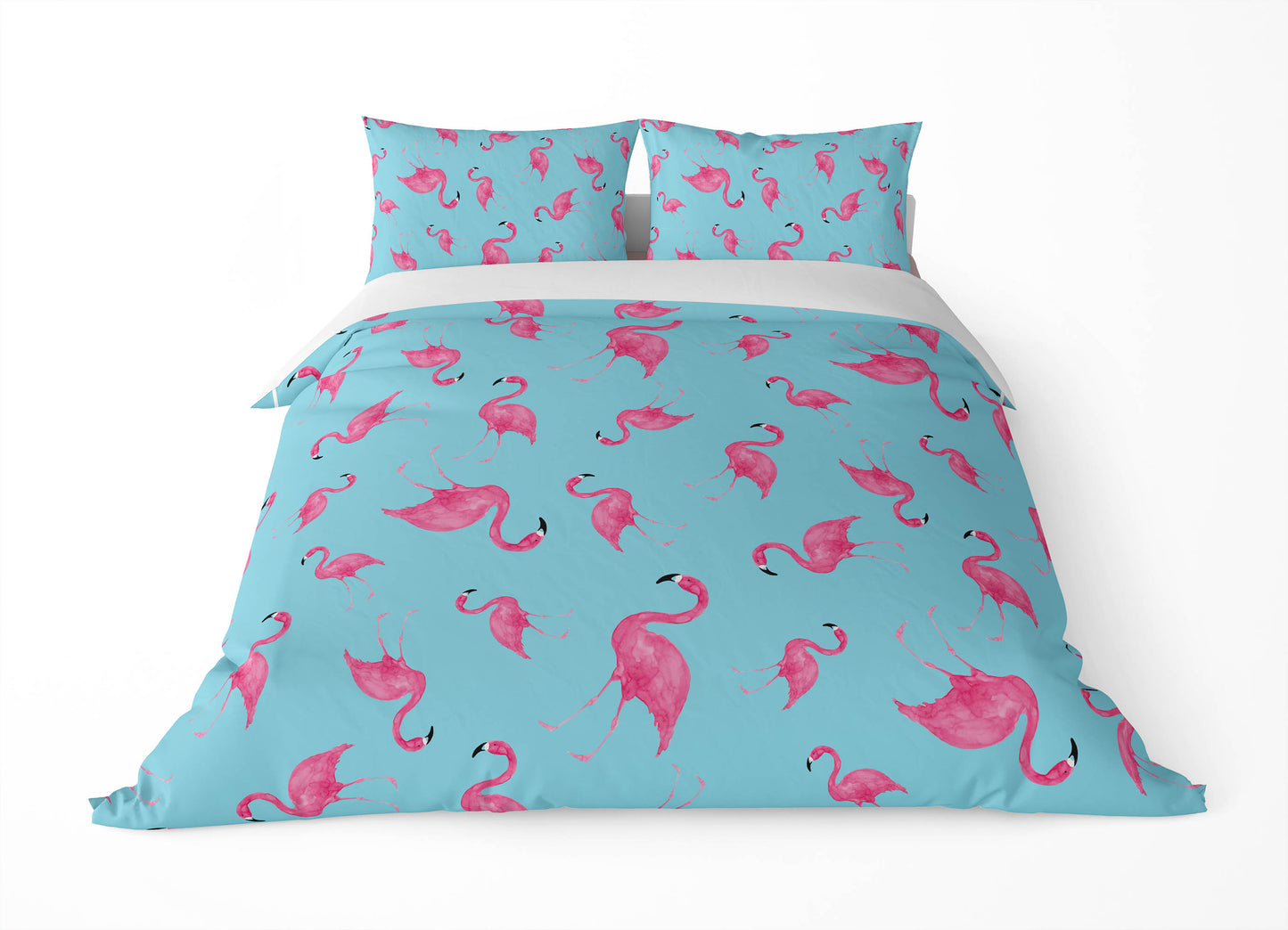 Summer Flamingo Comforter Set