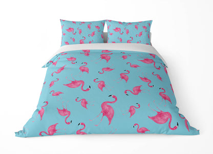 Summer Flamingo Comforter Set