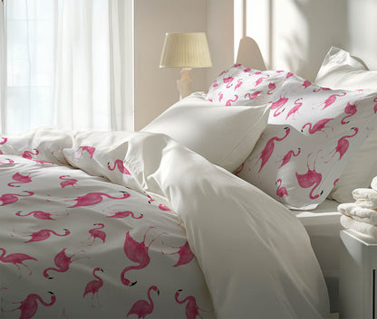 Summer Flamingo Comforter Set
