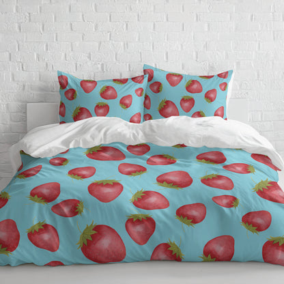 Summer Strawberries Comforter Set