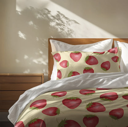 Summer Strawberries Comforter Set