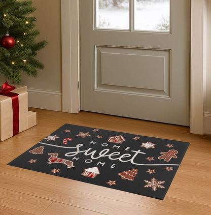 Gingerbread Home Sweet Home Seasonal Indoor Doormat