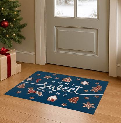Gingerbread Home Sweet Home Seasonal Indoor Doormat