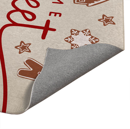 Gingerbread Home Sweet Home Seasonal Indoor Doormat