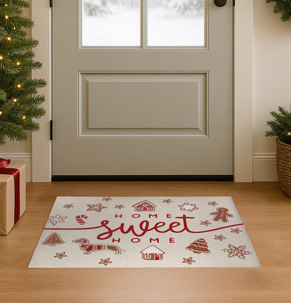Gingerbread Home Sweet Home Seasonal Indoor Doormat