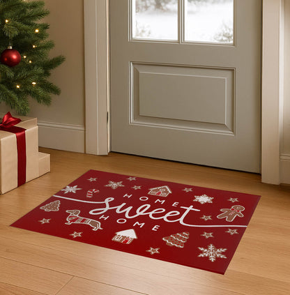 Gingerbread Home Sweet Home Seasonal Indoor Doormat