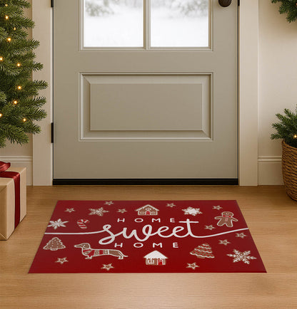 Gingerbread Home Sweet Home Seasonal Indoor Doormat