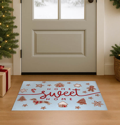 Gingerbread Home Sweet Home Seasonal Indoor Doormat