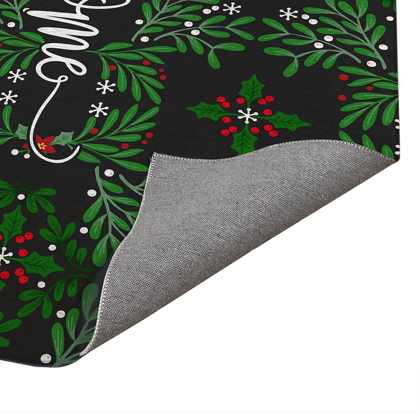 Winter Mistletoe Welcome Seasonal Indoor Doormat