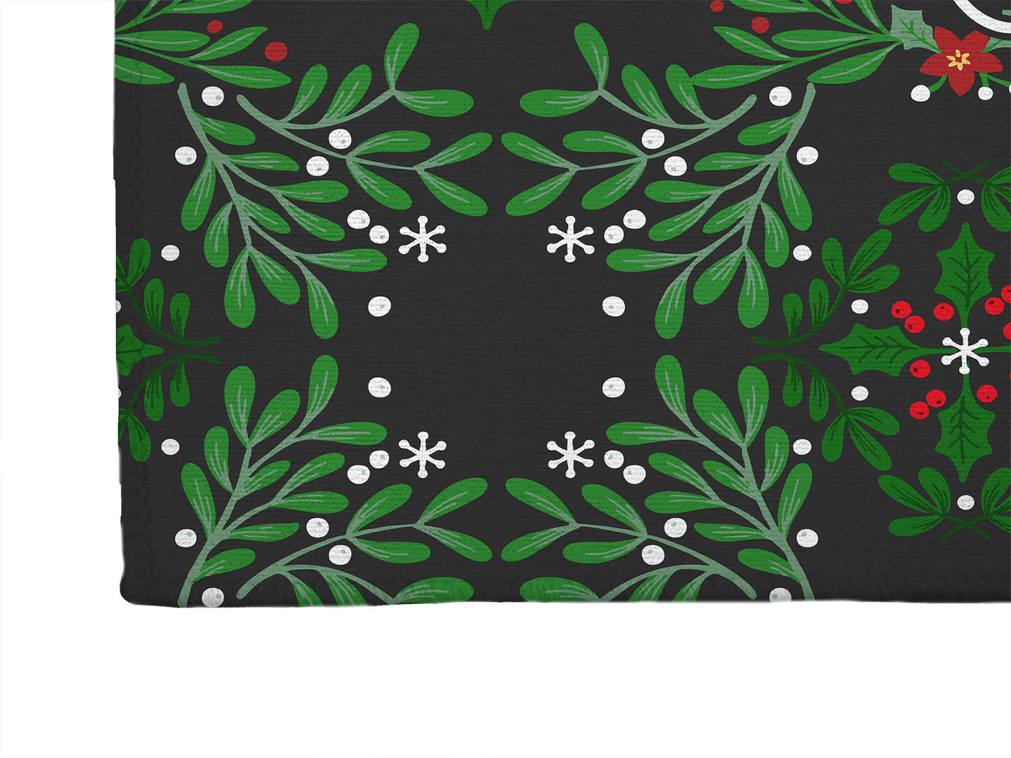 Winter Mistletoe Welcome Seasonal Indoor Doormat