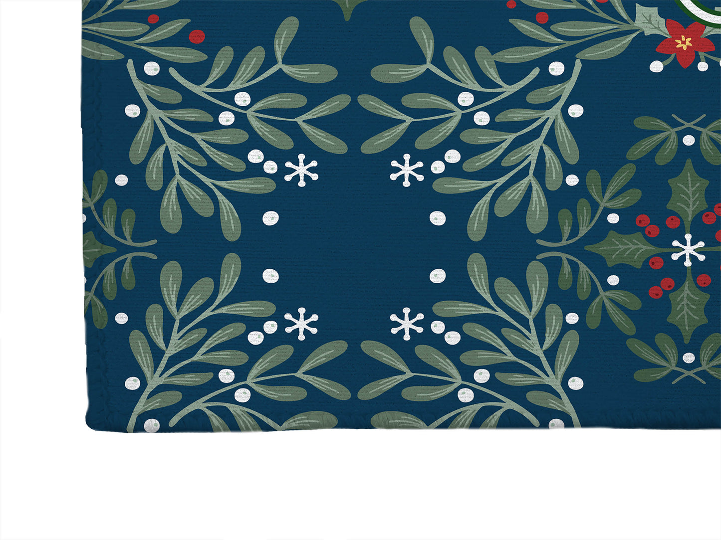 Winter Mistletoe Welcome Seasonal Indoor Doormat