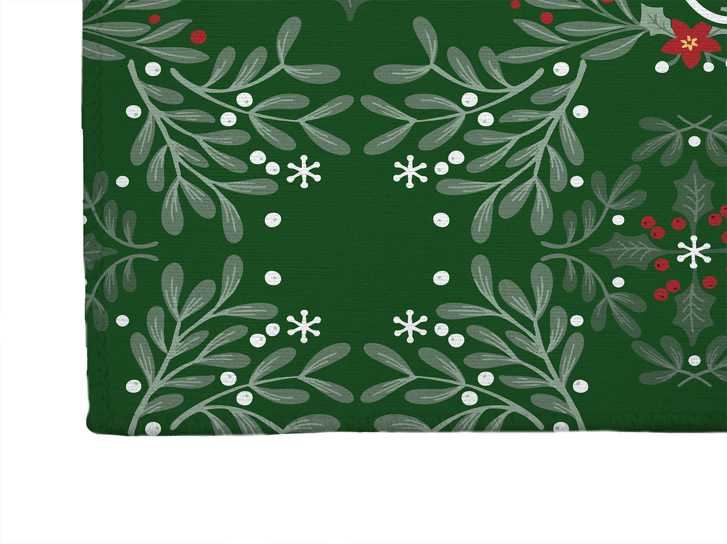 Winter Mistletoe Welcome Seasonal Indoor Doormat