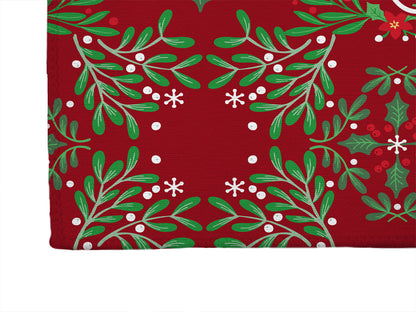 Winter Mistletoe Welcome Seasonal Indoor Doormat