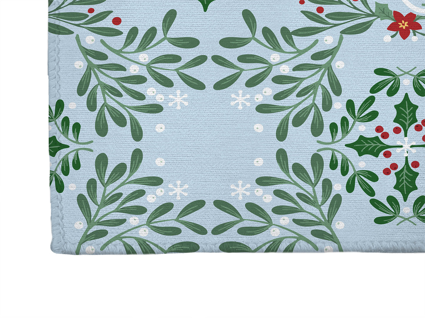 Winter Mistletoe Welcome Seasonal Indoor Doormat