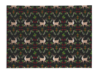 Botanical Deer Seasonal Indoor Door Mat